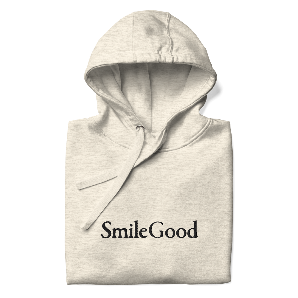 Big Print Embroidered Hoodie